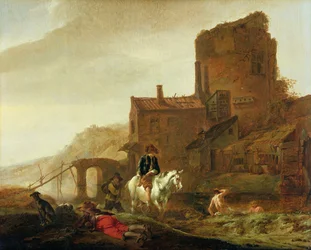 Rider and Bather
